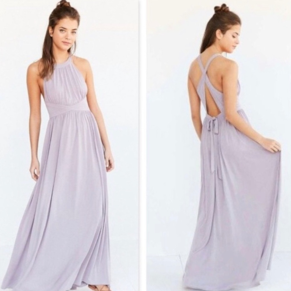 Urban Outfitters Cupro Maxi Goddess Dress NWT